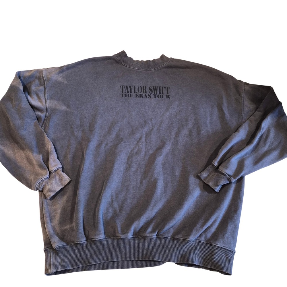 Taylor Swift The Eras Tour Crewneck Sweatshirt Sun Bleached Grey Small